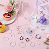 SUNNYCLUE 160Pcs 8 Style 316 Surgical Stainless Steel Wine Glass Charms Rings STAS-SC0007-27-4