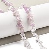 Natural Quartz Crystal & Kunzite Beads Strands G-L610-A25-01-2