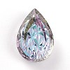 Embossed Glass Rhinestone Pendants GLAA-J101-05B-001VL-3