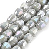 Electroplate Glass Beads Strands EGLA-D030-P4mm-B08-1