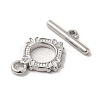 304 Stainless Steel Toggle Clasps STAS-H212-17P-2