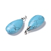 Natural Howlite Pendants G-D084-01P-B04-3