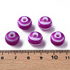 Opaque Striped Acrylic Beads MACR-S373-27A-02-5