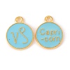 Alloy Enamel Pendants ENAM-S124-01B-16E-2
