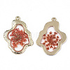 Epoxy Resin Pendants X-RESI-T045-028D-3