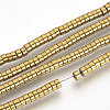 Electroplate Non-magnetic Synthetic Hematite Beads Spacers Strands LS-G-Q486-73F-1