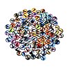 Printed Transparent Glass Cabochons GL-CBAA22A-07-3
