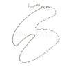 304 Stainless Steel Paperclip Chain Cable Chain Necklaces for Women NJEW-JN05590-4