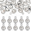 20Pcs Faceted Glass Charms RGLA-TADJ0001-01K-1