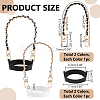 2Pcs 2 Colors Silicone Cup Handle Strap AJEW-PH0011-90-2