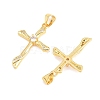 Easter Brass Micro Pave Clear Cubic Zirconia Pendants ZIRC-F148-14I-G-2