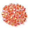 UV Plating Rainbow Iridescent Acrylic Beads OACR-F004-05C-3