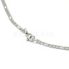 304 Stainless Steel Figaro Chain Necklace Making STAS-A028-N022-4