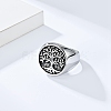 Retro Stainless Steel Tree of Life Finger Ring FIND-PW0020-06D-AS-3