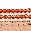 Baking Paint Transparent Glass Beads Strands DGLA-A035-T8mm-A04-5
