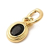 Brass Cubic Zirconia Charms KK-G554-02A-05-2