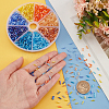 2880Pcs 8 Colors Opaque Colours Glass Twist Bugle Beads EGLA-PH0001-33-3