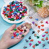 300Pcs 15 Colors Opaque Acrylic Beads SACR-UN0001-04-4