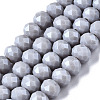 Electroplate Glass Beads Strands EGLA-A034-P6mm-A16-1