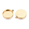 304 Stainless Steel Pendant Cabochon Component STAS-Q113-26A-G-2