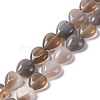 Natural Grey Agate Beads Strands G-I372-A18-01-1