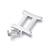 Non-Tarnish 304 Stainless Steel Pendants STAS-L210-06K-P-2