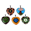 Handmade Millefiori Glass Pendants LK-R005-03-2