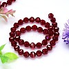 Faceted Round Imitation Austrian Crystal Bead Strands G-M182-8mm-05A-2