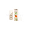 2Pcs 2 Styles 4/8 Slots Rectangle Wood Beads Display Case with Magnetic Lid ODIS-PH0001-73-7