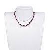 Faux Suede Cord Braided Necklaces NJEW-JN02505-02-4