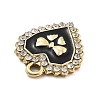 Alloy Rhinestone Pendants FIND-U026-14G-2