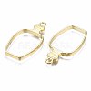 Rack Plating Alloy Bottle Open Back Bezel Pendants PALLOY-S047-31E-FF-2