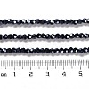 Electroplate Opaque Glass Beads Strands EGLA-A035-P3mm-A18-4
