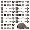 40Sets Iron Baseball Hat Cap Buckle Strap Clasp Clip Kit FIND-BC0014-10B-1
