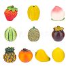  10Pcs 10 Styles Imitation Fruit Resin Display Decorations DJEW-NB0001-34-1