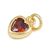 Brass with Cubic Zirconia Pendants KK-A269-67B-G-2