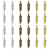 30Pcs 3 Colors Alloy Pendants FEAT-CJ0001-01-1