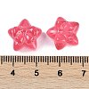 Transparent Spray Paint Glass Beads GLAA-H035-02-4