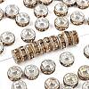 Brass Grade A Rhinestone Spacer Beads RB-A014-Z6mm-14S-1