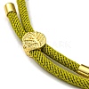 Nylon Cords Bracelet Makings Fit for Connector Charms AJEW-P116-01G-08-3