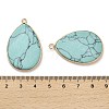 Dyed Synthetic Turquoise Pendants G-G054-01G-3