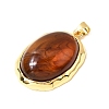 Brass Resin Pendants KK-A296-53E-G-2