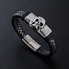 Punk Braided PU Leather Cord Bracelets EQ6903-2