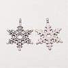 Christmas Snowflake Tibetan Style Alloy Pendants A0353Y-3