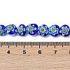 Handmade Millefiori Lampwork Beads Strands LAMP-G166-15E-4