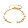 Brass Curb Chains Bracelet Makings AJEW-JB00881-1