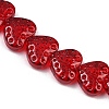 Transparent Glass Beads Strands X-GLAA-H038-01F-3