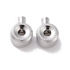 Anti-Tarnish Rhodium Plated 925 Sterling Silver Crimp Beads STER-D035-01P-2