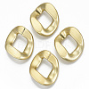 Opaque Spray Painted Acrylic Linking Rings OACR-S021-63A-B01-1