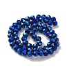 Electroplate Glass Bead Strands EGLA-R042-8mm-01-4